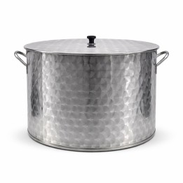 Pentola caldaio acciaio inox da 200 litri basso