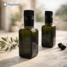 Bottiglia olio Moresca 100 ml vetro verde forma fiasco per welcome kit e degustazione