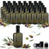 Kit 24 bottiglie Moresca 250 ml vetro verde con tappo nero anti frode per olio extravergine