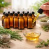Set di 20 flaconi in vetro da 30 ml con contagocce per olio essenziale