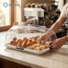Espositore rettangolare 46x31 cm per brioche e prodotti da forno professionali