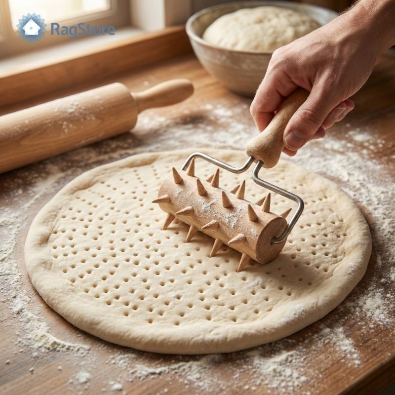 Rullo Bucasfoglia in Legno 10 cm - Utensili Pasta | RagStore
