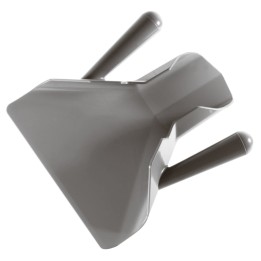 Pala per patatine fritte professionale in ABS grigio con doppia impugnatura ambidestra