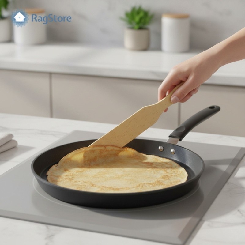Paletta per Crêpes in Legno 25 cm - Spatola Faggio | RagStore