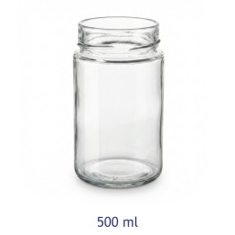 BARATTOLO VETRO CILINDRICO ERGO CC 500 Ø 70
