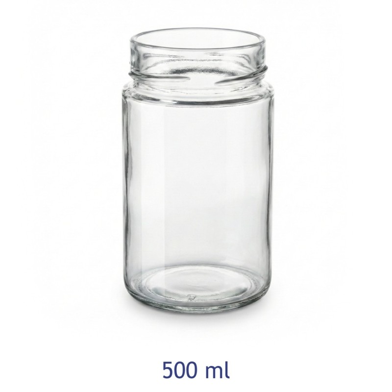 BARATTOLO VETRO CILINDRICO ERGO CC 500 Ø 70