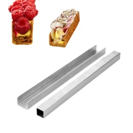 Kit stampo per sfoglia realizzato con tubolare inox e base alluminio - KMF01