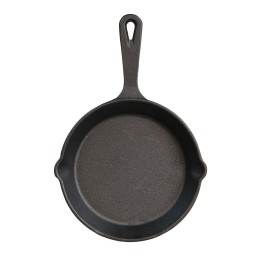 TEGAMINO TONDO IN GHISA 1 MANICO Ø 15 CM SK-6R NERO
