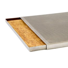 Kit doppia teglia in alluminio microforata per sfoglia 60x40 cm H 1