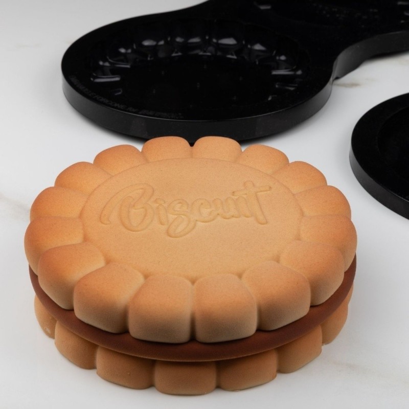 Dettaglio trama interna stampo silicone biscuit per pasticceria professionale