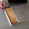Dettaglio microforatura teglia professionale per pasticceria Cesare Murzilli