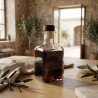 Bottiglia trasparente quadrata per confezionare distillati - liquori - aceto - olio da 200 ml