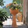 Vaso da esterno a colonna Bama Alba marrone per ingresso e terrazzo