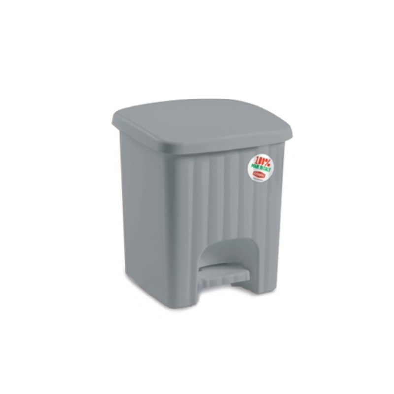 PATTUMIERA BAGNO PEDALINA Lt 6 STONE GREY