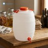Bidone con rubinetto da 25 lt idoneo per vino, acqua, birra e aceto