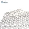 Tappeto doccia quadrato bianco antiscivolo con ventose Bama
