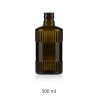 BOTTIGLIA VETRO OLIENA RIBS ANTI FRODE 500 ml VERDE ANTICO