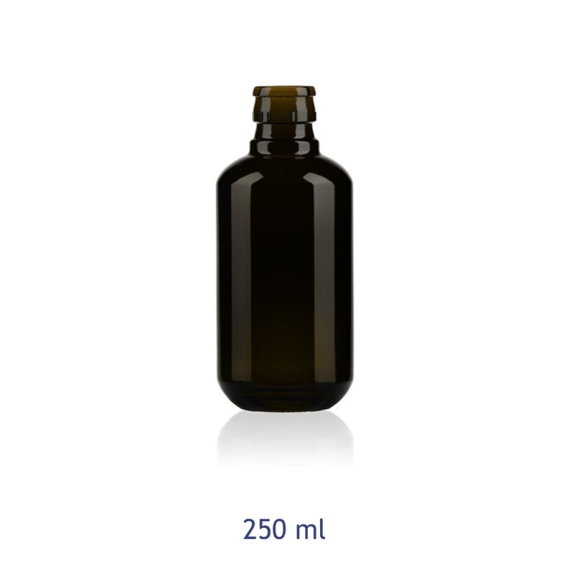 BOTTIGLIA VETRO PACHO ANTI FRODE 250 ml VERDE ANTICO