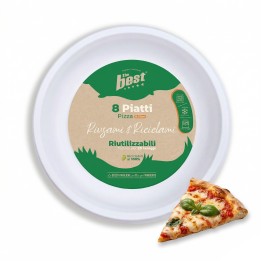 PIATTI PLASTICA PIZZA CM 32 RIUTILIZZBILE 8 PZ