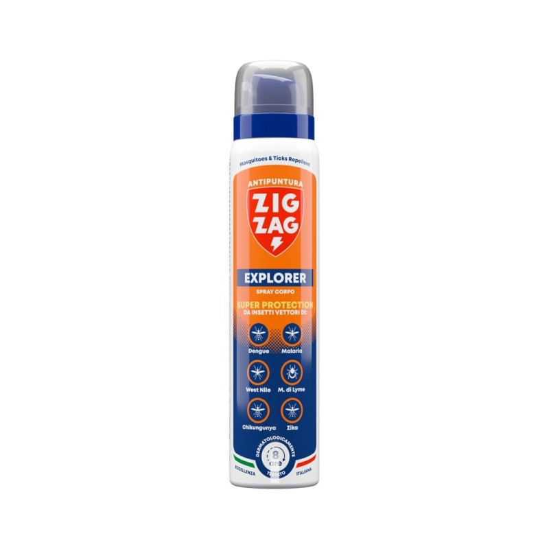 Spray corpo Zig Zag Explorer 100 ml contro zanzare tigre e zecche