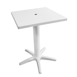 Tavolo Quadrato Giove Bianco 60x60 - Tavoli Giardino | RagStore