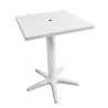 Tavolo Quadrato Giove Bianco 60x60 - Tavoli Giardino | RagStore