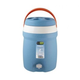 Contenitore termico GioStyle Fiesta con rubinetto 10 litri azzurro isolato su sfondo chiaro