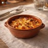 Pasta al forno cotta in tegamino di terracotta diametro 15 cm