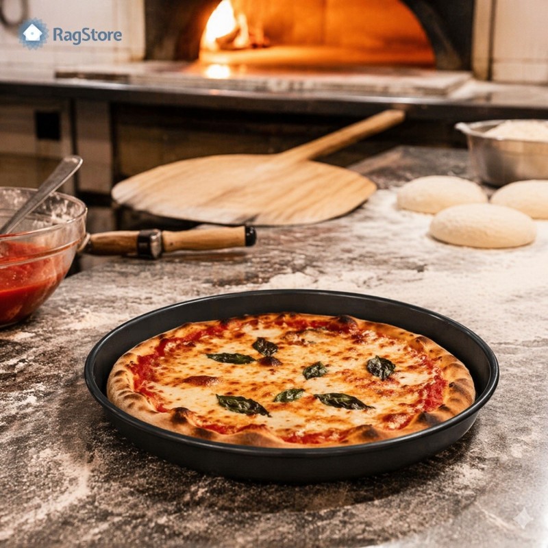 Come cuocere in modo perfetto la pizza grazie alla teglia in ferro blu da 26 cm