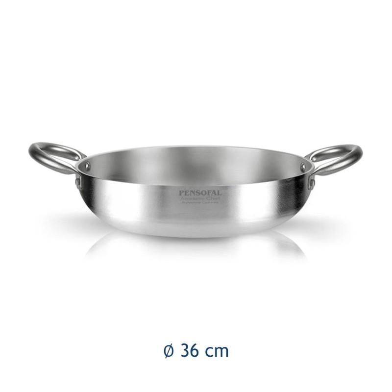 Tegame in allumini puro modello Alto svasato Academy Chef Pensofal da 36 cm