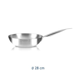 WOK SALTAPASTA ALLUMINIO PURO INDUZIONE ACADEMY CHEF 28 CM