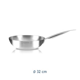 WOK SALTAPASTA ALLUMINIO PURO INDUZIONE ACADEMY CHEF 32 CM