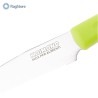 Coltello Kaimano con lama seghettata in acciaio inox e manico colore verde