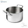 Casseruola in acciaio alluminio acciaio a due manici Pentole Angnelli da 20 cm