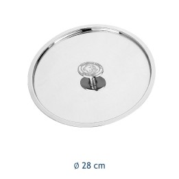 Coperchio Aluinox 1907 Pentole Agnelli 28 cm in acciaio inox con pomolo centrale