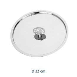 Coperchio Aluinox 1907 Pentole Agnelli 32 cm in acciaio inox con pomolo centrale