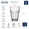 Dimensioni bicchiere Rock Bar da 47 cl trasparente Bormioli Rocco