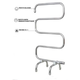 SCALDA ASCIUGAMANI INOX HOTEL 5 STELLE 70 W