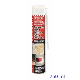 SCHIUMA POLIURETANICA MANUALE MONOCOMPONENTE 750 ML