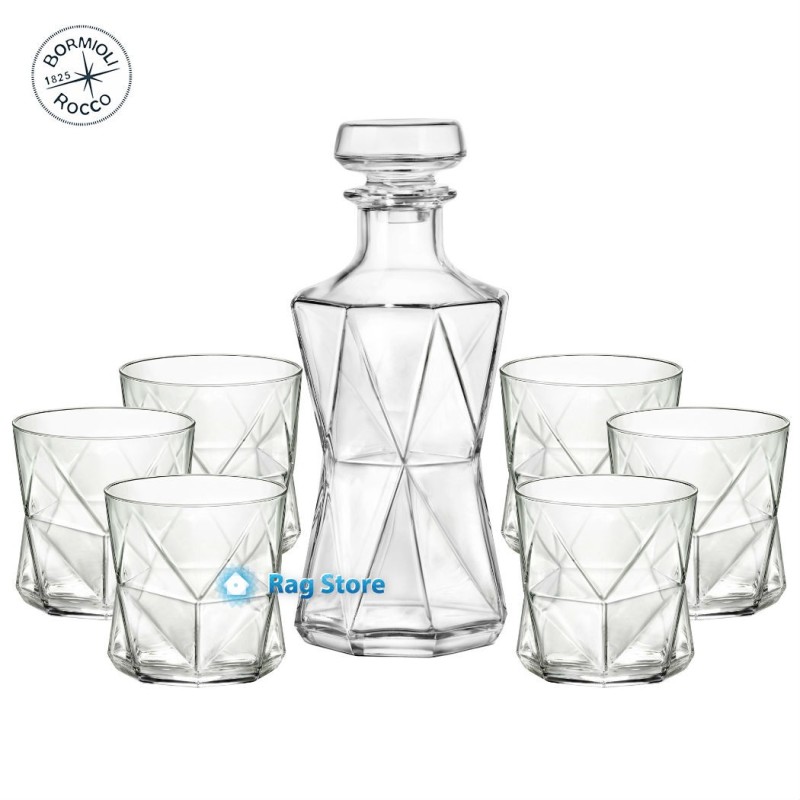 Set Whisky Cassiopea Spirits 7 Pezzi | Bormioli Rocco | Elegante Servizio in Vetro