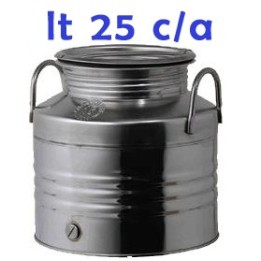 Bidone Olio Inox 25 Litri 18/10 c/a - Contenitori Olio | RagStore