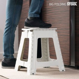 SGABELLO PLASTICA PIEGHEVOLE FOLDING STOOL BIG CM 45x34x42