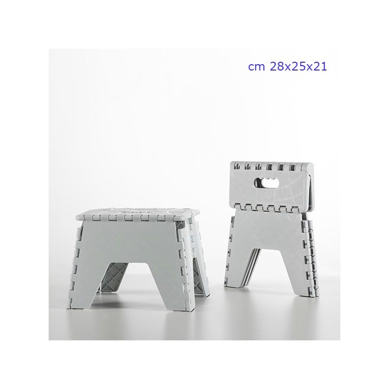 SGABELLO PLASTICA PIEGHEVOLE FOLDING STOOL CM 28x25x21