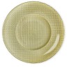 SOTTOPIATTO VETRO INCA CM 31 METALLIC ORO