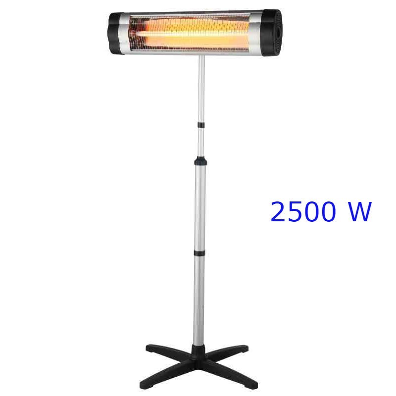 STUFA ELETTRICA QUARZO SCIROCCO 2500W CON PIEDISTALLO