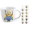 TAZZA LATTE PORCELLANA BIANCA CON MINIONS 400 ML