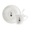 TAZZINE CAFFE' PORCELLANA CON PIATTINO BIALETTI Pz 6 BIANCHE