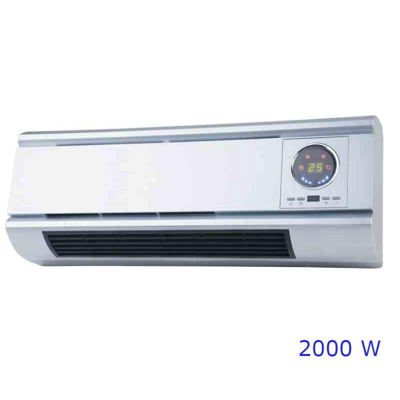 TERMOCONVETTORE STUFA A PARETE CON SPLIT DIGITALE 2000W SPIDER
