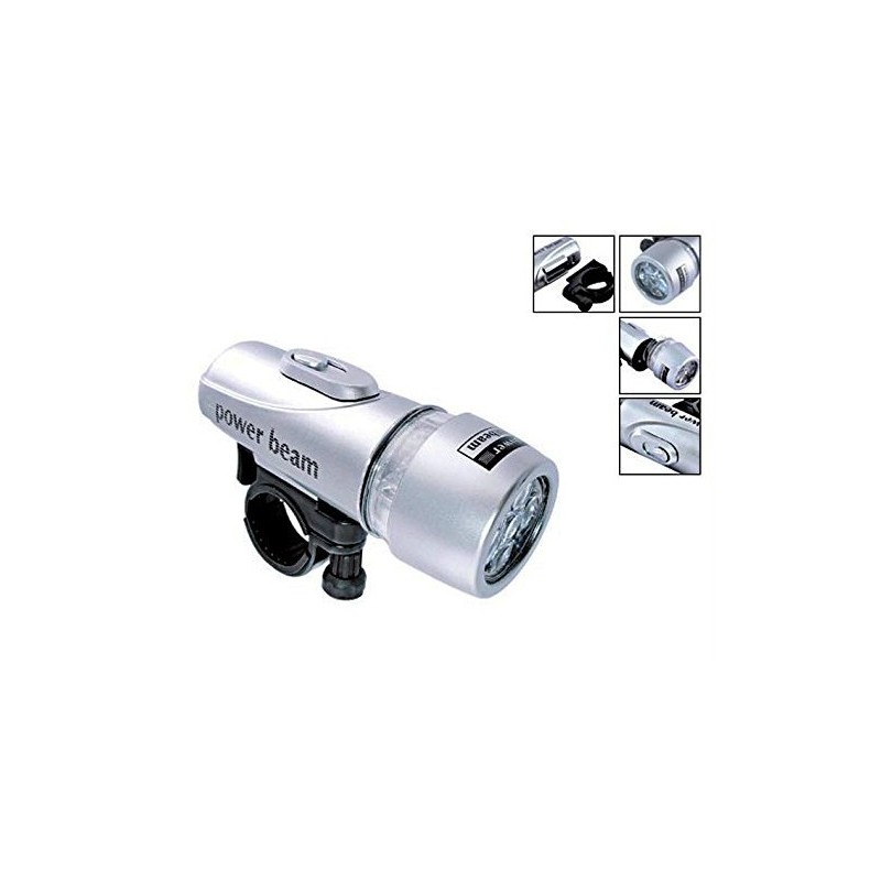 TORCIA A 5 LED ALTA LUMINOSITA' PER BICI - ANTERIORE