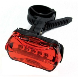 TORCIA A 5 LED ALTA LUMINOSITA' PER BICI - POSTERIORE